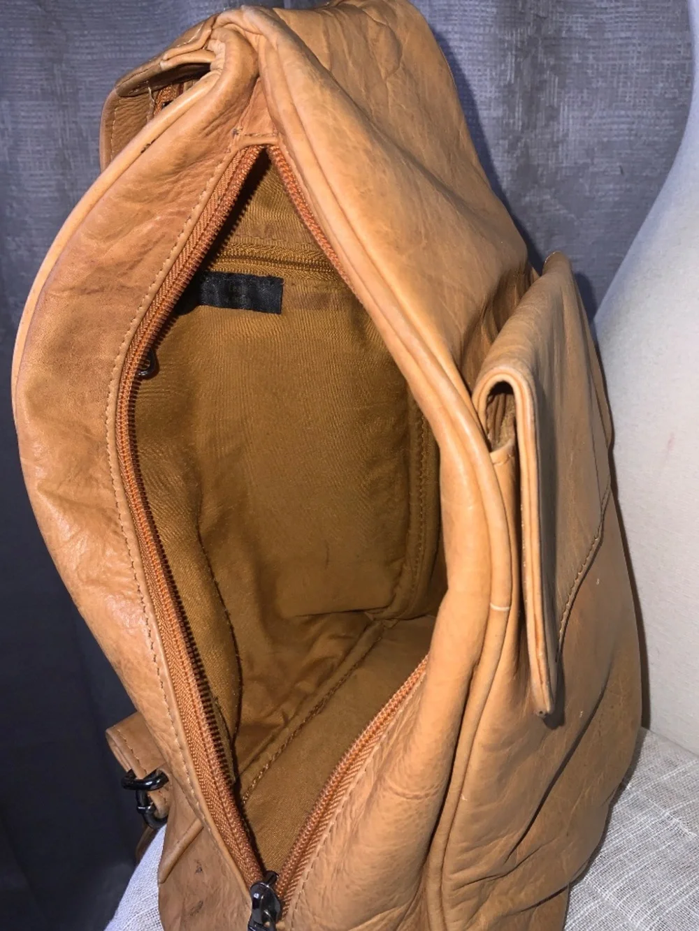 Retro Leather Napsack or Shoulder Bag
